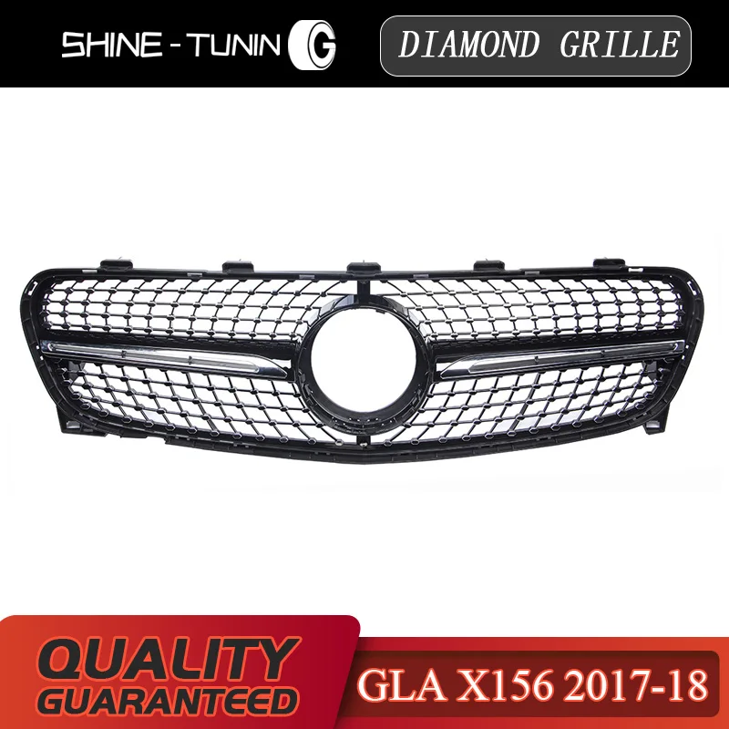 Алмазная решетка подходит для mercedes GLA Class для GLA180 GLA200 GLA250 GLA45-18 ABS X156
