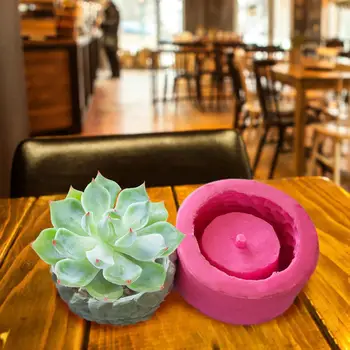 

3D Tree Stump Multi-slim Silicone Mold Mud Mold Cake Decoration Tools Succulent Flower Pot Silicone Mold DIY Handicraft