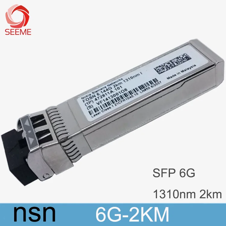 

NSN 6G-2KM Single-mode Module-SFP-6G-1310nm-2km fiber optical transceiver