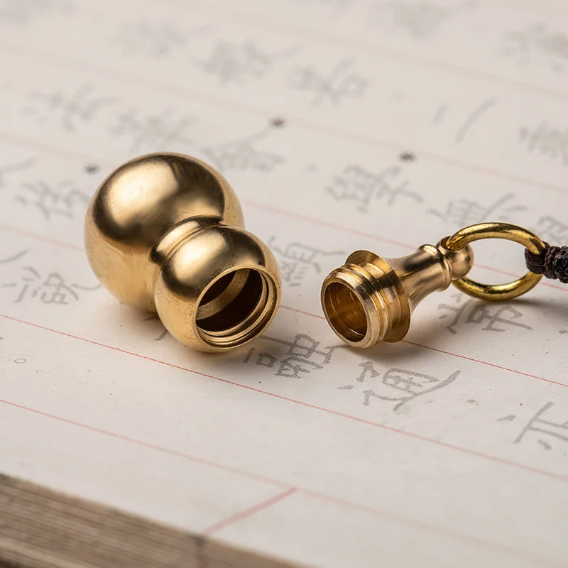 brass gourd rope pendants (7)