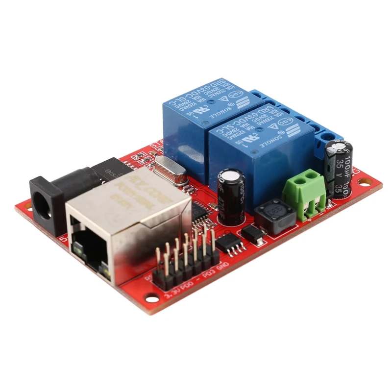 LAN Ethernet 2-Way Relay Board Delay Switch TCP/UDP Controller Module WEB Server | Электроника