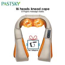 U-образный Электрический шиацу массажер шаль Быстрая шеи плеча палец массаж инфракрасный 4D разминание автомобиля Дома Здоровье