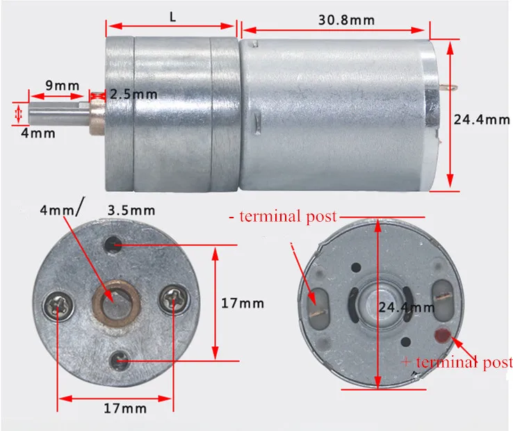 370 Шестерни ed Мотор Двойной Вал DC мотор-редуктор 12V электрический Шестерни двигатель с высоким крутящим моментом 200 об/мин для модели RC игрушки