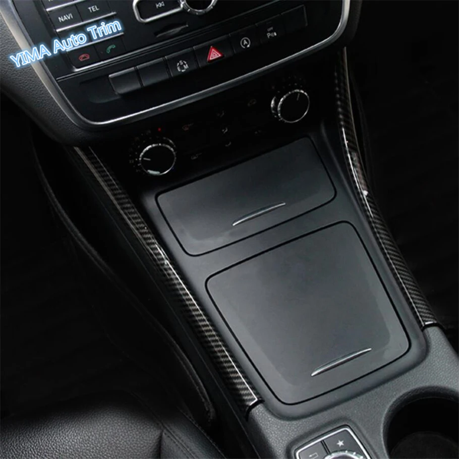 

Lapetus Car Styling Console Central Water Cup Holder Storage Box Strip Cover Trim For Mercedes Benz CLA 200 220 W117 2015 - 2019