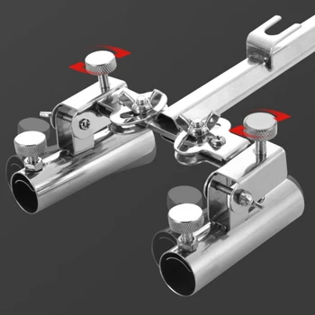 

360 Degree Fish Rod Stand Stainless Steel Adjustable Fishing Tools Accessories Boat Rod Holder Rack Bracket Chair Mounted