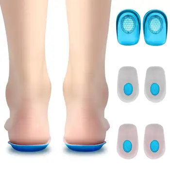 

Shock Absorption Foot Cushion Adhesive Heel Insoles Anti-fatigue Half Shoe Pad Silicone Feet Care Protectors FootCare Tool 2020