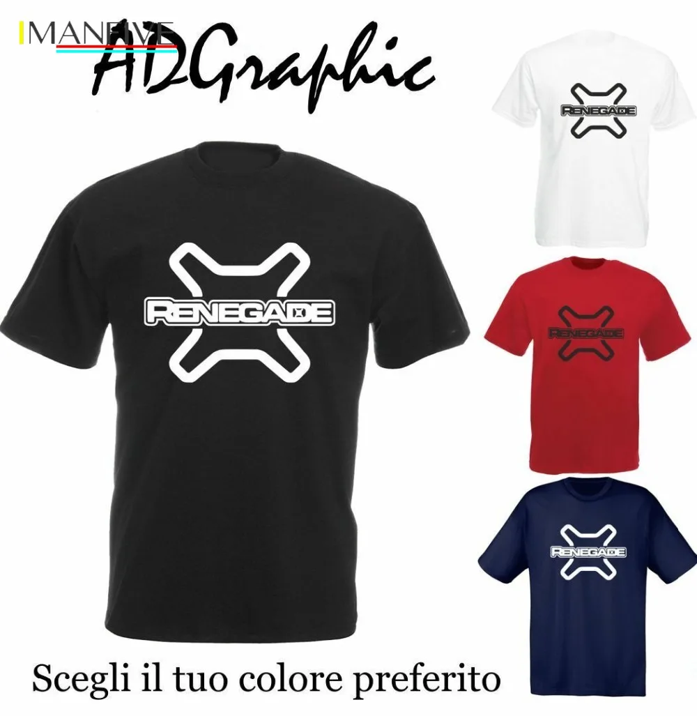 

2019 Short Sleeve O-Neck T-shirt Cotton Auto Jeep Renegade Off Road 4x4