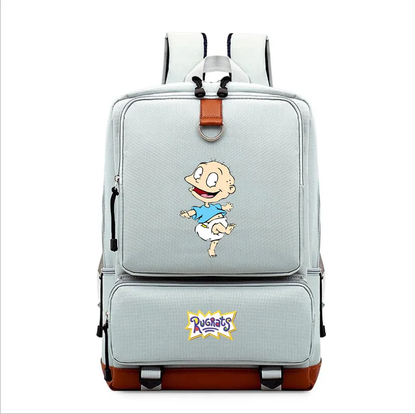Rugrats в Париже школьная сумка pringting Рюкзак Mochila Студенческая сумка на плечо дорожная сумка для ноутбука рюкзак для подростков - Цвет: gg
