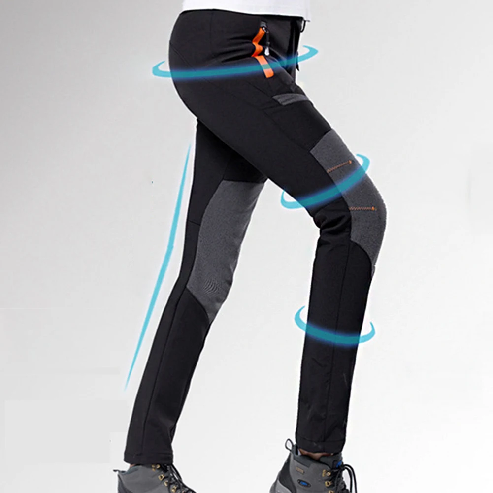 Winter Softshell Windproof Climbing Outdoor Hiking Waterproof Walking Insulated Quick Dry Warm Fleece Lined Women Ski Pants Snow