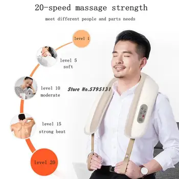 

U Shape Neck Massager Eletric Heated Beating Shiatsu Cervical Back And Shoulder Body Massager Home Car Massage Relaxtion Machine