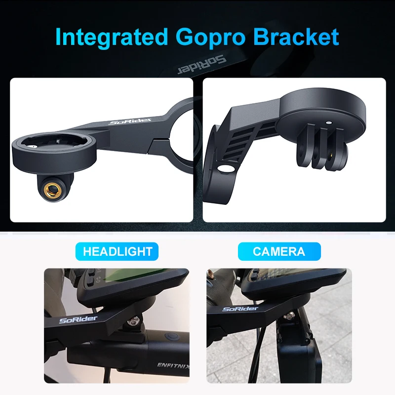 Sorider S1 자전거 컴퓨터 마운트 MTB 도로 자전거 GPS 홀더 스탠드 Garmin Edge130 520 820 530 1000 IGPSPORT Bryton 사이클링 부품