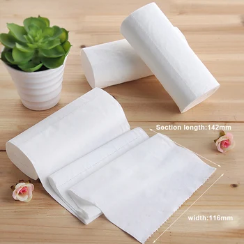 

12pcs Coreless Toilet Paper Roll Household 4-layer Thickened Soft Safe Wood Pulp Toilet Roll WXV Sale