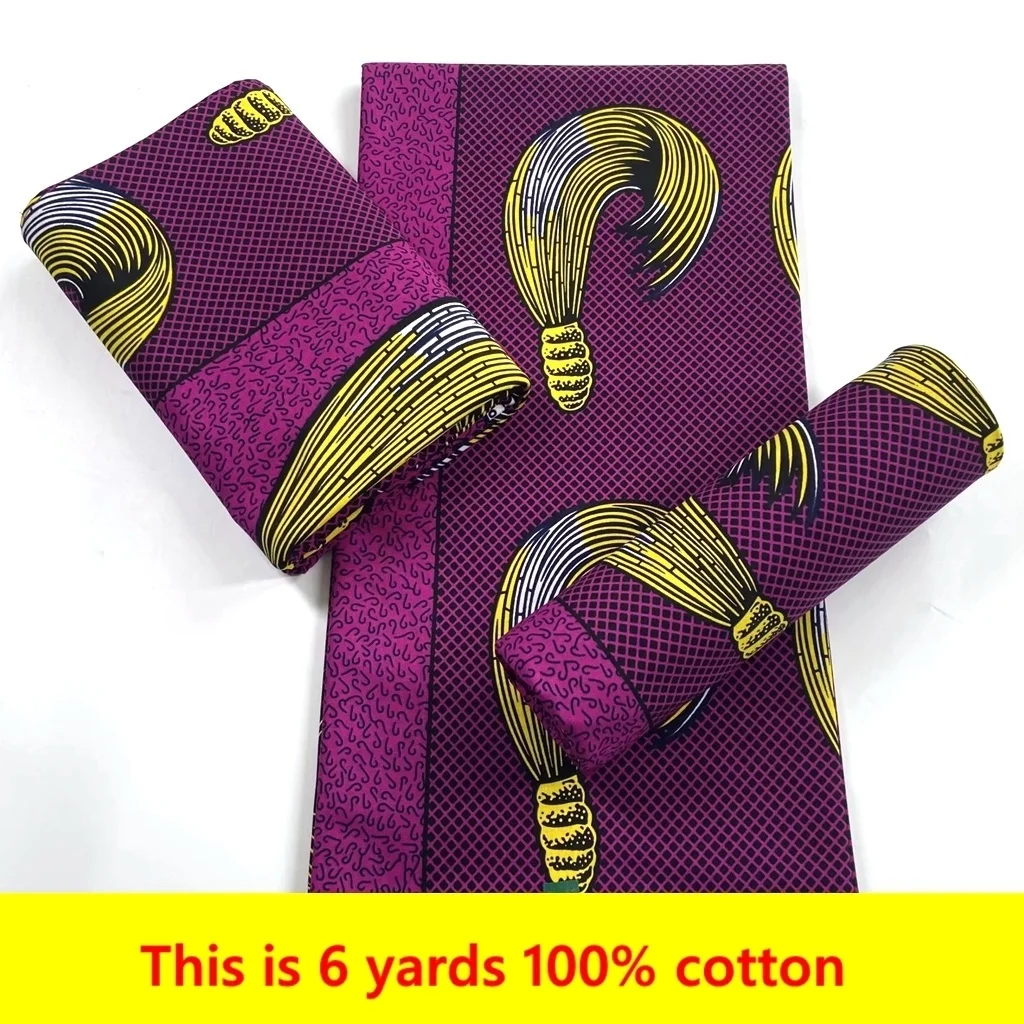 

Новые африканские восковые ткани из Анкары 100% хлопок в нигерийском стиле пэчворк шитье гарантировано настоящий воск для платьев