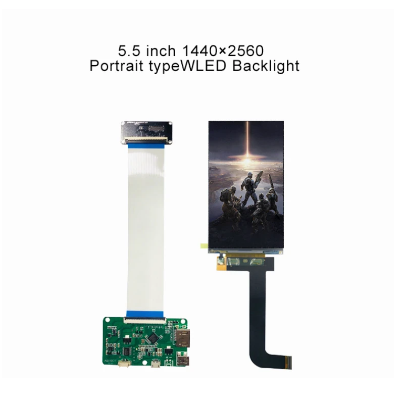 Оригинальный заводской модуль LS055R1SX03 5 дюйма 2k IPS ЖК 2560*1440 LCD HDMI к MIPI плата для VR WANHAO