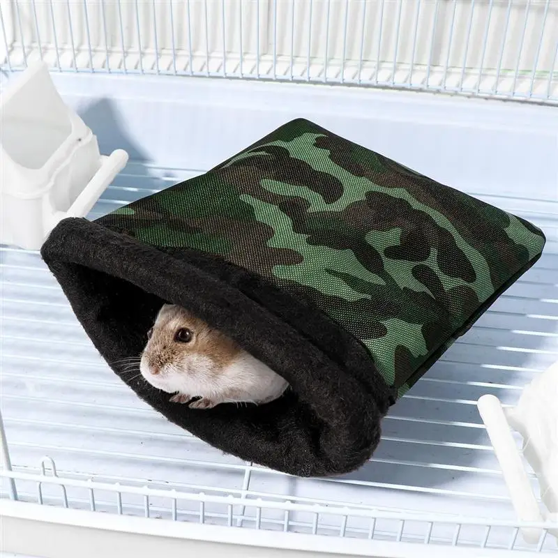 Сохраняющий тепло спальный мешок для домашних животных кровать Кролик Хомяк обертывание одеяло Спальный мешок Хомяк Коврик для маленьких питомцев гнездо случайный цвет