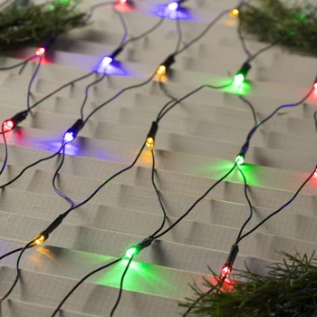 

Garland "Network" 1.6 x 1.6 m, IP20, dark thread, 144 LED, multi glow, 8 modes, 220 V