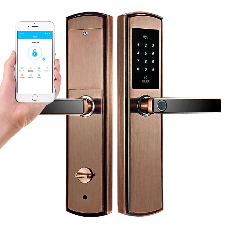 ALLAMODA Smart Fingerprint Office Door lock With App Password Remote