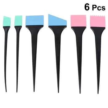 

6PCS/Set Hair Dyeing Brush Practical Useful Coloring Tinting Bleach Brush for Barber Hair Salon