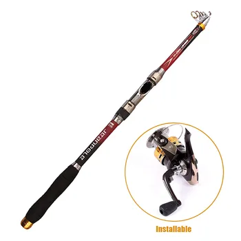 

Long shot fishing rod Sea Pole Throwing Rod 2.1 Meters 3.6 Long Shots Rod Metal Fishing Rod Easy to telescopic travel#1