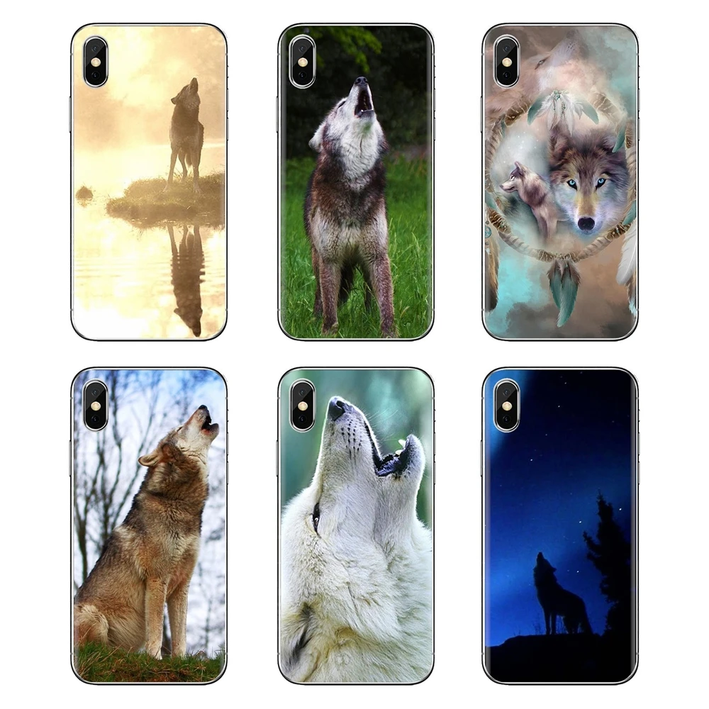 Мягкий чехол для Xiao mi 6 A1 Max x 2 5X 6X Red Note 5 5A 4X 4A A4 4 3 Plus Pro Howl из волка под луной Art |