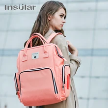 Модная, для детских подгузников, сумка для мамы, сумка-Органайзер для беременных женщин Новые однотонные сумка из узорчатой ткани детская прогулочная коляска рюкзак сумка для мамы пеленки мешок, мешок для вещей