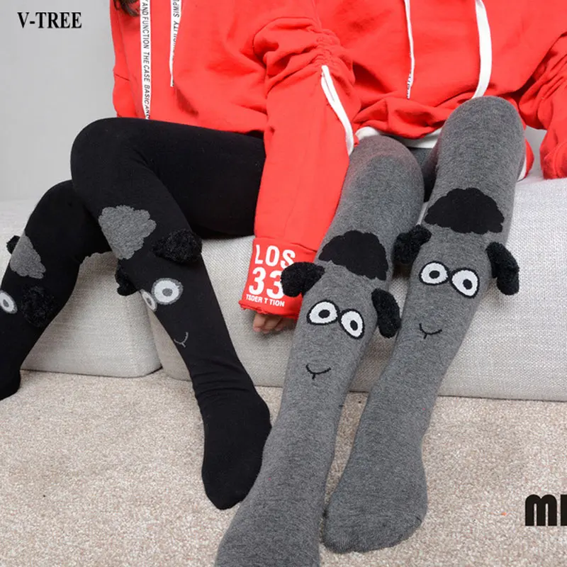 

Spring Autumn Girls Stockings Cotton Leg Warm For Kid Baby Knitted Pantyhose Children Tights Cartoon Stockings 2-10T