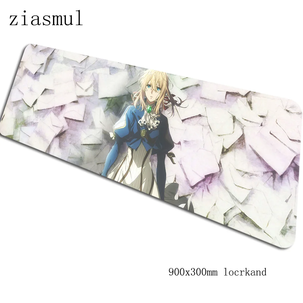 Violet evergarden коврик для мыши 900x300x3 мм коврики для мыши Новое поступление игровой коврик для мыши геймер толстые персонализированные коврики для мыши Клавиатура - Цвет: Size 900x300x3mm