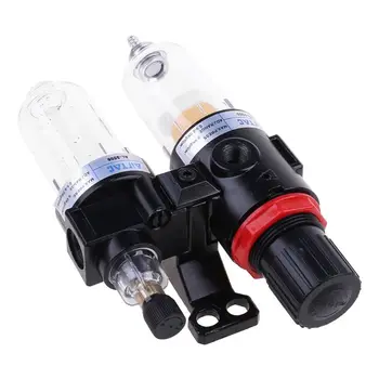 

G1/4'' In line Air Compressor Filter Regulator Gauge Trap Oil Water 1.0MPa WXTC