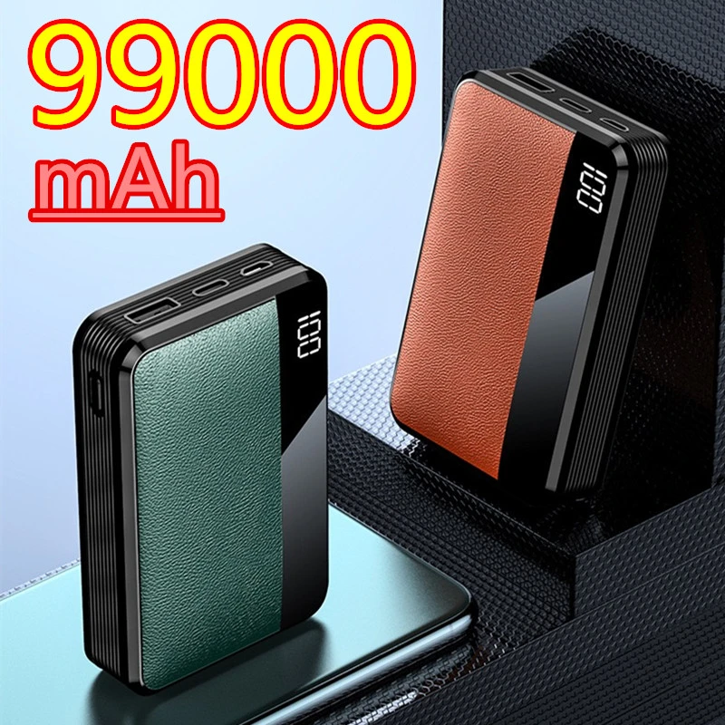 power bank battery 2021 New 99000mAh Portable Power Bank, Suitable For Iphone 12 13 Pro Max 15W Fast Charger Mobile Phone External Battery best powerbanks