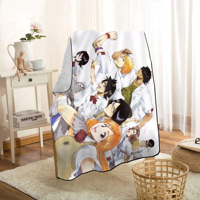 New Arrival Anime Bleach Cartoon Blankets Printing Soft Blanket Throw