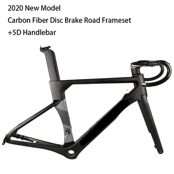 

2020 Model AEROSIX Carbon Disc Road Frame disc brake bicycle frame fork seatpost with 5D carbon handlebar