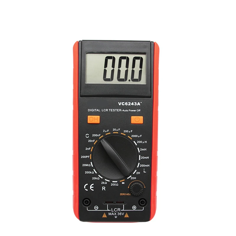SZBJ VC6243A/BM4070 цифровой индуктивность емкость сопротивление мультиметр крокодил зажим измерительный инструмент с сумкой