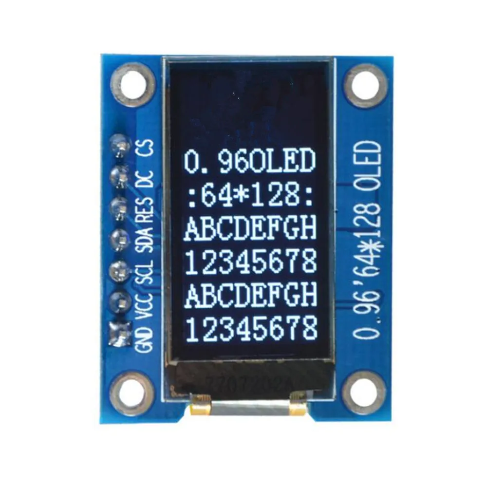 7-контактный вертикальный экран OLED-дисплей 0 96 дюйма SSD1107 64128 ЖК-модуль ЖК-экран
