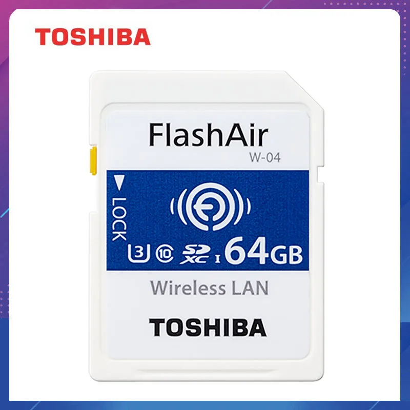TOSHIBA Flash Air W 04 карта памяти 32 Гб 16 wifi sd 90 МБ/с./с Беспроводная SDHC Tarjeta SD для