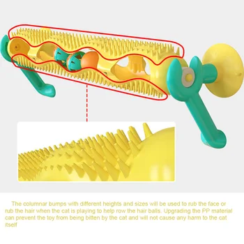 

Games Accessory Pet Track Ball Funny Tunnel Training Bracket Cat Toy Amusement Interactive Playing Ornament Suction Cup Climbing