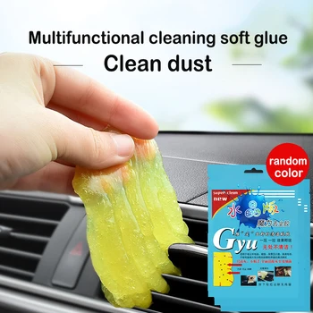 

Car Cleaner Glue Panel Air Vent Outlet Dashboard Laptop Keyboard Cleaning Tool Mud Remover Car Gap Dust Dirt Cleaner Soft Gel