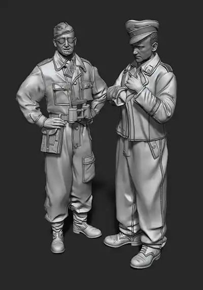 1/35 набор старых офицеров подставок включает 2 фотоэлемента миниатюрные gk без