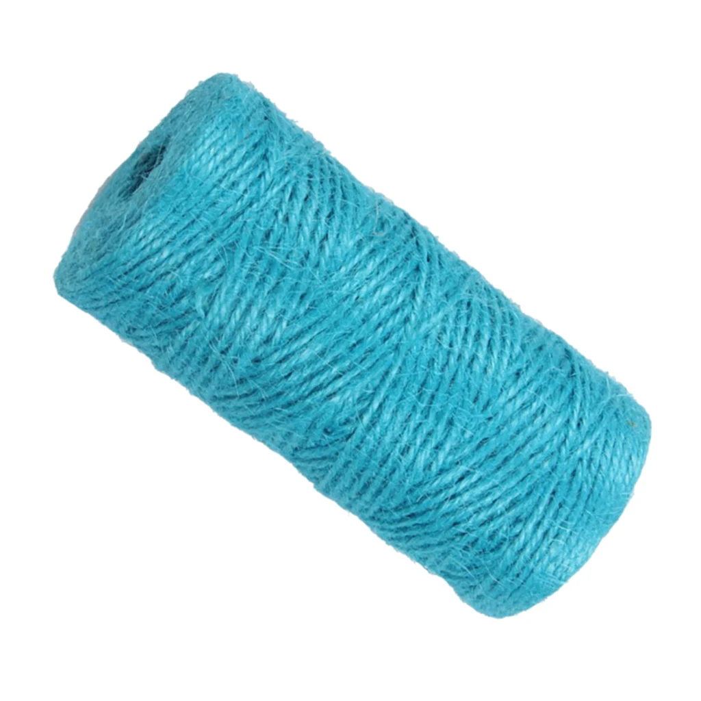 1Roll of 328ft  Jute Cord String Durable Gift Wrapping Twine Rope Arts Crafts DIY Accessory