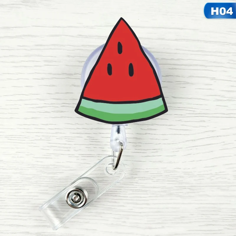 H04 1 шт мультфильм выдвижной Pull держатель для бейджика ID КЛЮЧ шнур Имя карта-метка держатель для бейджика s для детей офисные принадлежности - Цвет: H04
