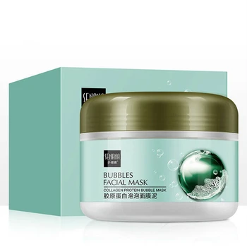 

100g Deep Cleansing Oil Control Clay Face Moisturizing Brightening Skin Care Anti Aging Collagen Bubble Hydrating Smooth