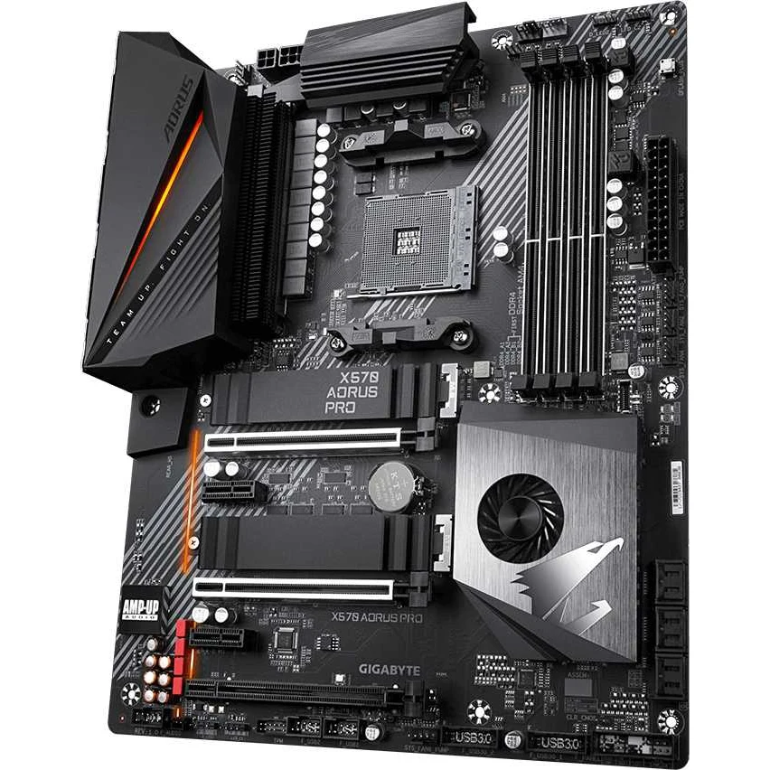 Материнская плата Gigabyte X570 AORUS PRO Soc-AM4 AMD X570 4xDDR4 ATX AC`97 8ch(7.1) GbLAN RAID+HDMI