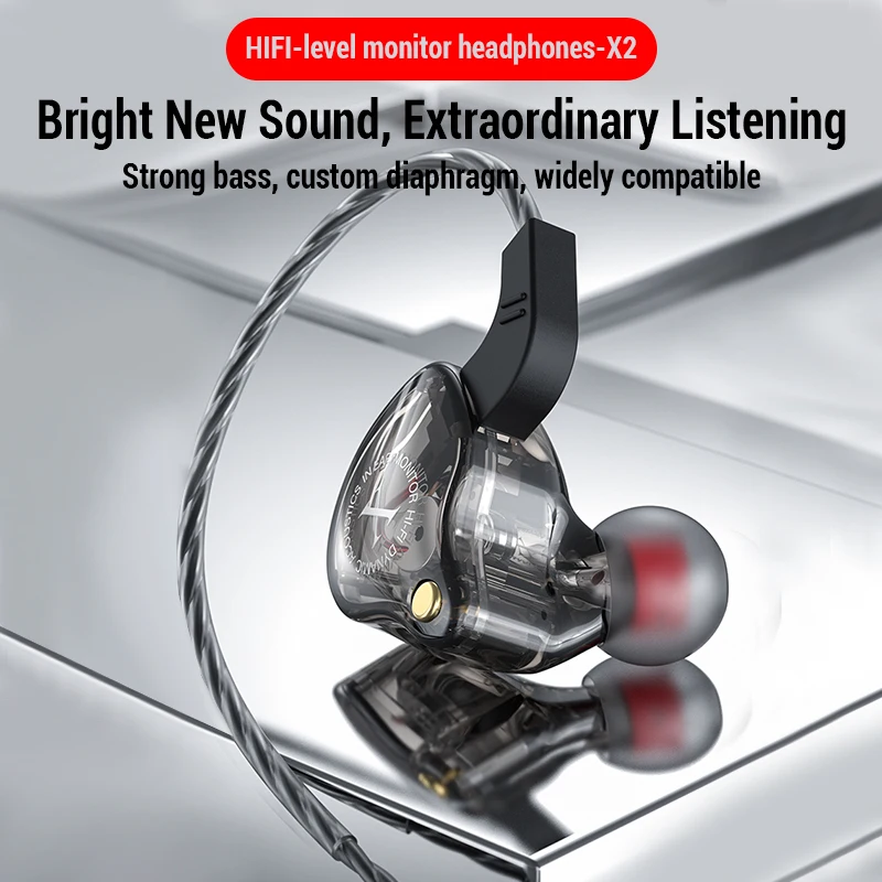 Hifi Wired Earphone Bass Headphones Noise Reduction Sport Earphones 3.5mm Wired Gaming Headset for Redmi Note 8 Umidigi A5  Pro