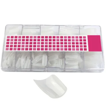 

500Pcs White French Nails plastic False Artificial Nail Art Tips with Box