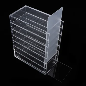 

7X Eyelash Grafting Stand False Lash Display Board W/ Large Storage Case Box
