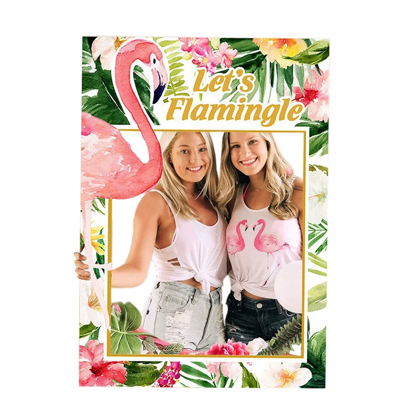 Hawaiian Party Decorations Palm Leaves Bunting Banner Luau Flamingo Summer Tropical Party Decoration Jungle Safari Party Ballons