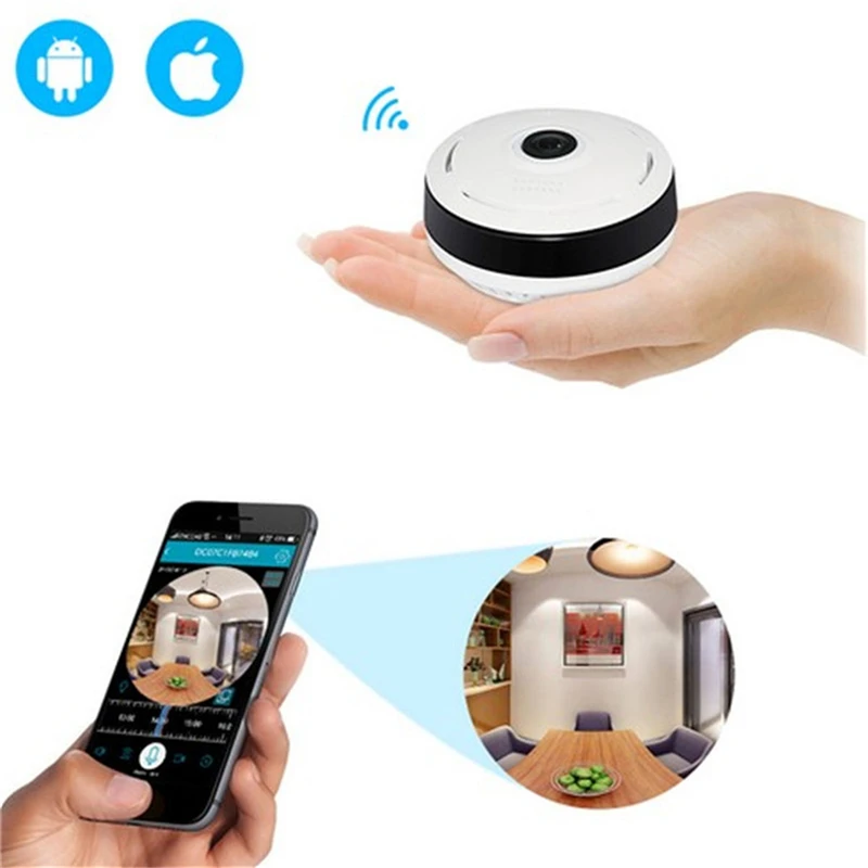 Сетевая камера HD рыбий глаз 960P WIFI Виртуальная реальность камера ночного видения 360 градусов Панорама CCTV сеть беспроводных камер домашней безопасности