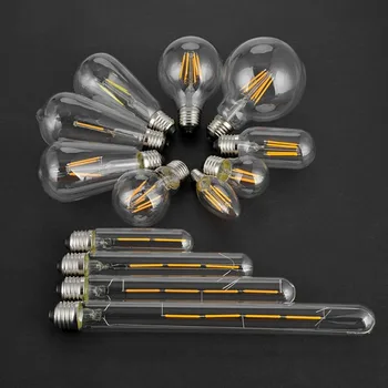 

E27 Edison LED Bulb Vintage Rustic Style 4W Filament Bulb T300 Light Bulb Pendant Lamp Warm Yellow Home Decor Lamp
