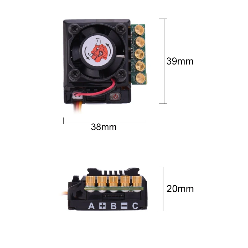 SKYRC TORO TS120 120A бесщеточный Сенсорный электронный регулятор хода поддержка датчика бесщеточный двигатель для 1:10 1:12 RC автомобиля