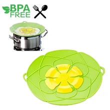 

Eco-Friendly Silicone Lid Spill Stopper Pot Cover BPA Free Multi-purpose Kitchen Tools Cooking Pot Lids Utensil Kitchen Gadgets