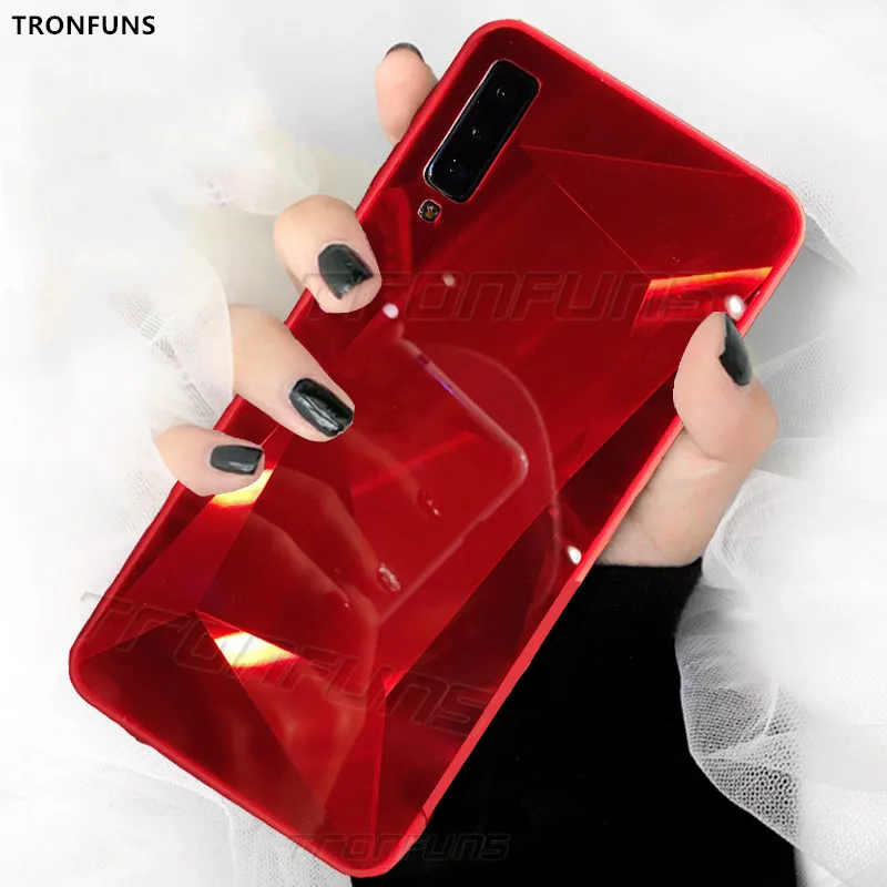 Лазерный зеркальный Алмазный чехол для Samsung Galaxy A70 A50 A30 A20 A10 A40 A60 A80 M40 S10e S8 S9 S10 Plus Note
